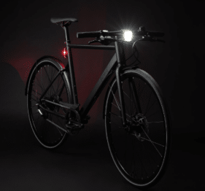éclairage du vélo de ville Elops speed 920 de Decathlon