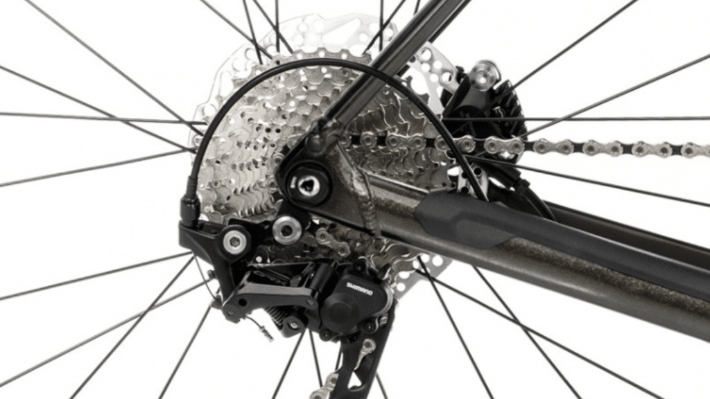 Dérailleur arrière Shimano GRX RD-RX400 à 10-vitesses du Orbea Terra H40.