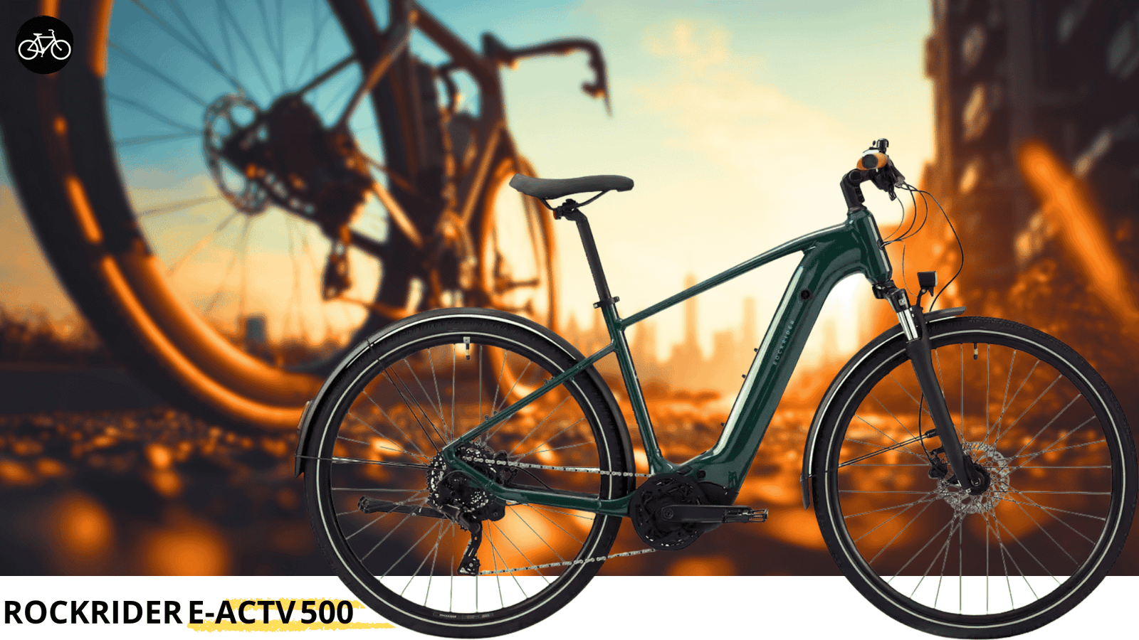 Vélo de ville électrique - Rockrider E‑ACTV 500